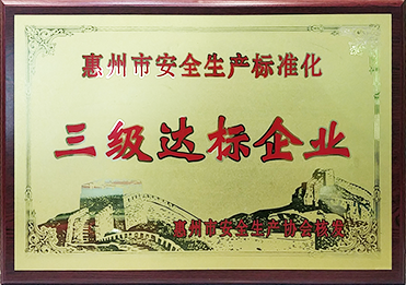 安全生產(chǎn)三級達(dá)標(biāo)企業(yè)