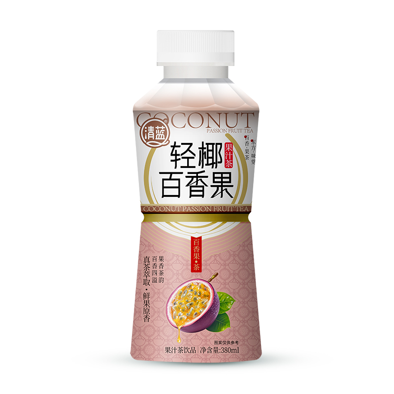 輕椰百香果380ml